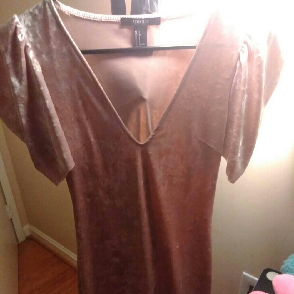 crushed velvet dress